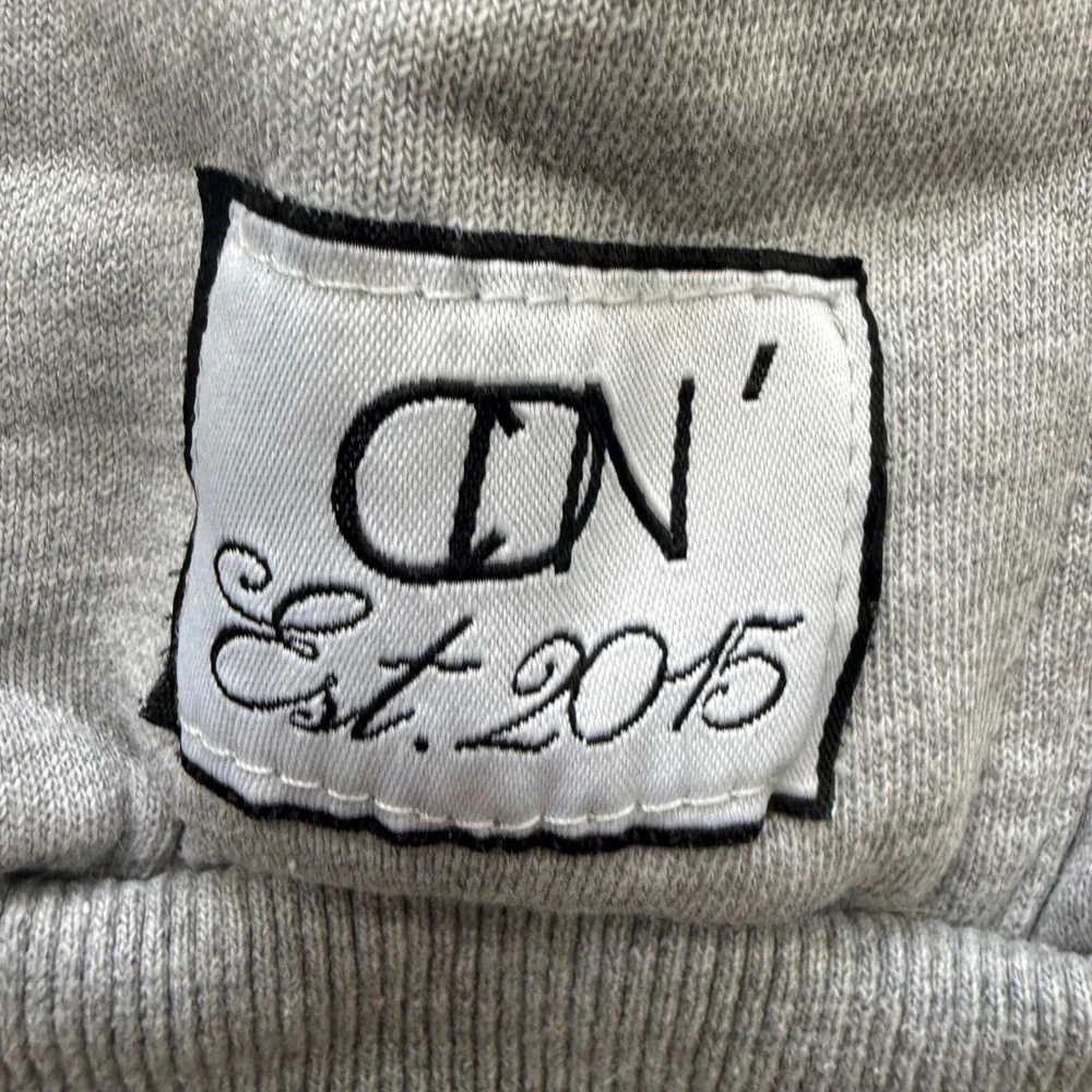CDN Est 2015 Cuttin Down Nets Hoodie Mens M Gray Graphic Pullover Sweatshirt